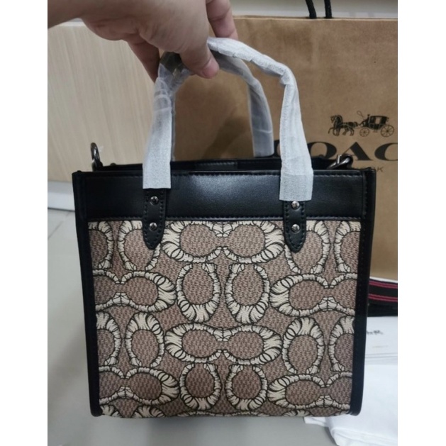 Coach X Michael B. Jordan Field Tote 22 In Mummified Signature Canvas (C6971)