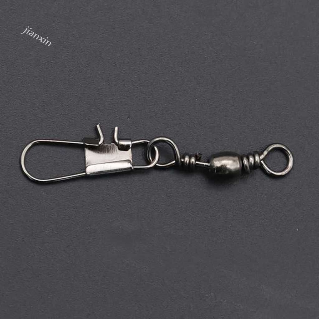 [Jianxin] 200pcs Kili-Kili Pancing Rolling Swivel Portable Untuk Memancing Ikan Sturdy