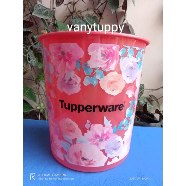 Toples magnolia canister Tupperware 5.5 liter toples motif bunga sakura