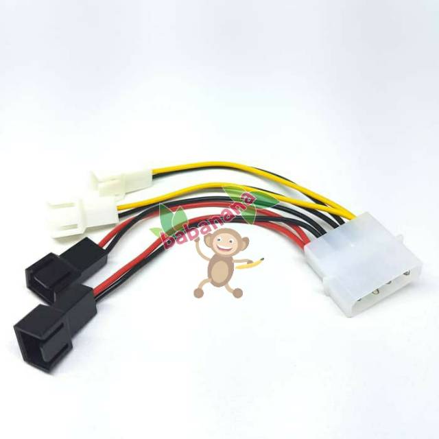 Kabel Splitter Converter Molex to 3 pin dual 12v 5v