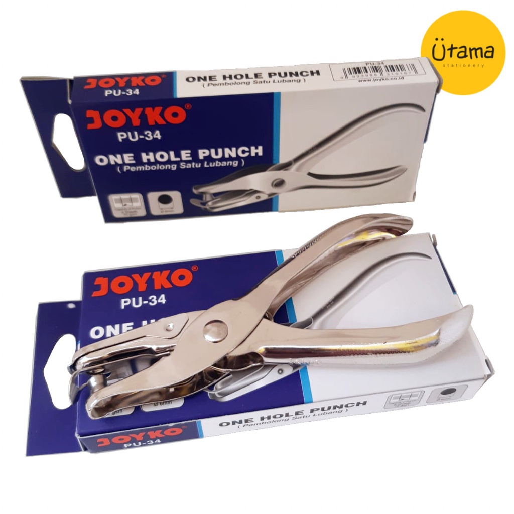 

Pervorator Joyko PU-34 One Hole Punch/Satu Lubang/Pelubang/Pembolong Kertas