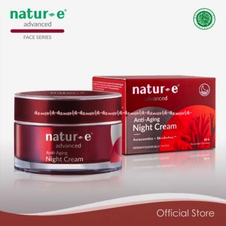 Natur-e Advanced Anti Aging Night Cream 30gr untuk mengurangi Tanda Tanda penuaan Dini Nature Natur Krim