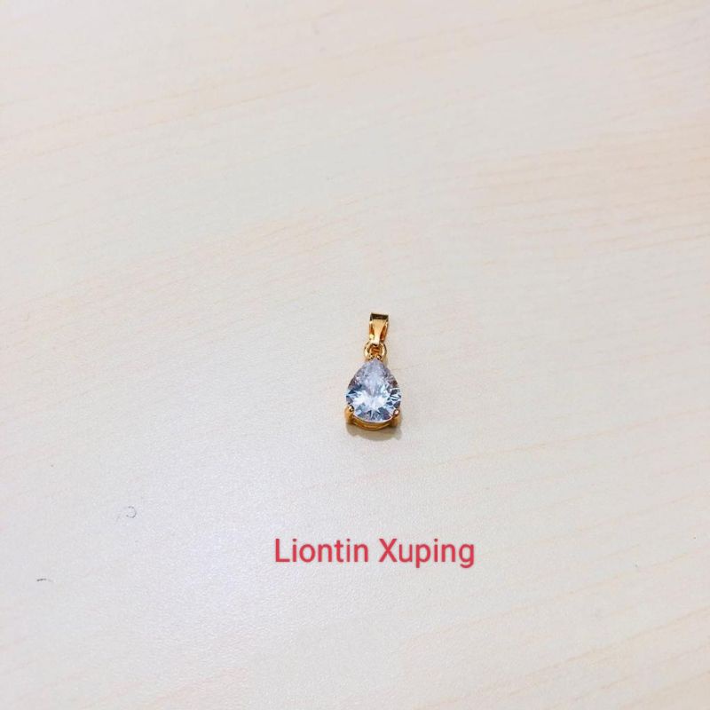 Liontin Xuping batu permata zircon lapis emas L029