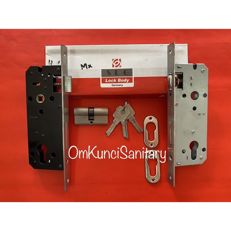 Body Kunci Pintu Lidah Pelor Lockcase Swing Roller 40mm Stainless SLG