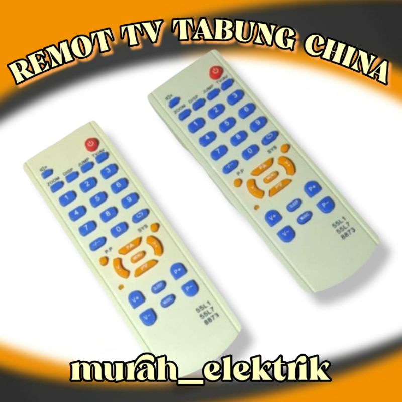 Remot Tv Tabung Cina/Remot Khusus TV Cina