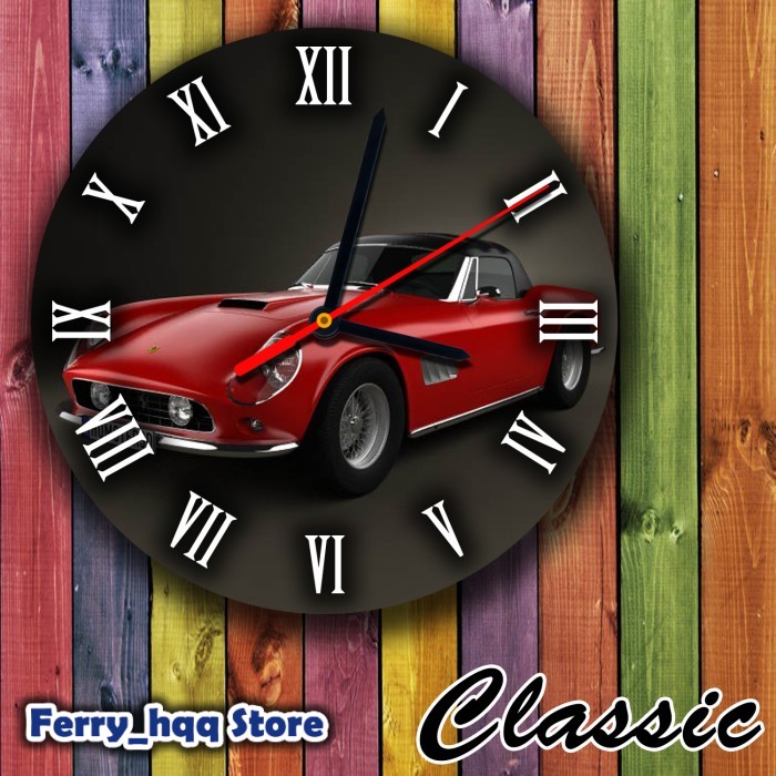 30 cm Jam Dinding Klasik Unik Custom Kado Hiasan Dinding 24