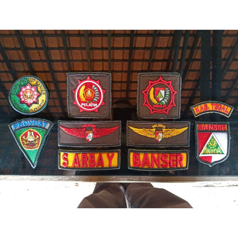Set Lengkap Bordir Timbul BANSER Exclusive PDL PROVOST