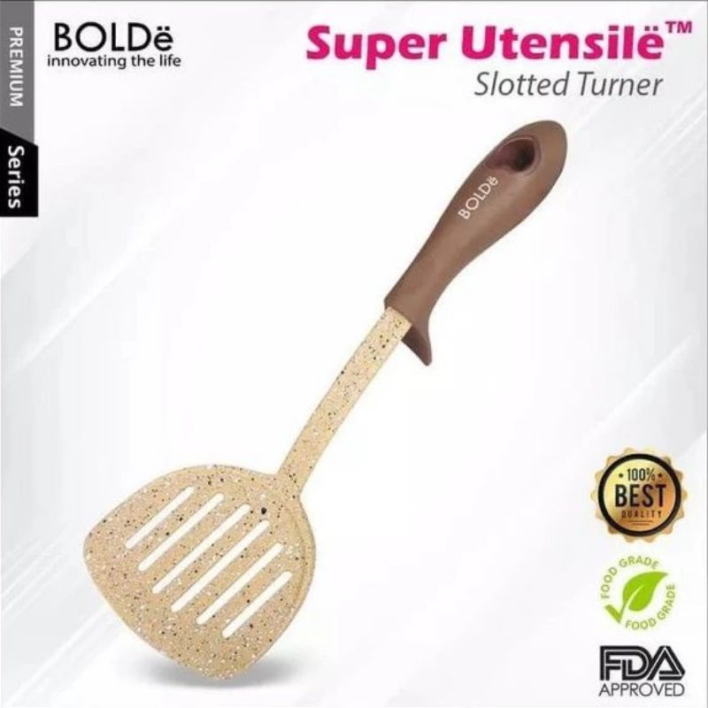 BOLDe Super Utensil Slotted Turner - Spatula Lubang - Sutil - Sodet