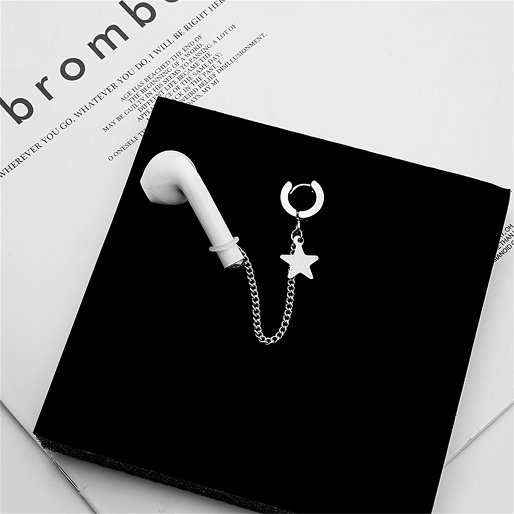 Hu Hu Hu Hu Hu Alat Bantu Pasang Kacamata♡ 1 Pc Anting Tali Earphone Universal Bahan Stainless Steel Anti Hilang