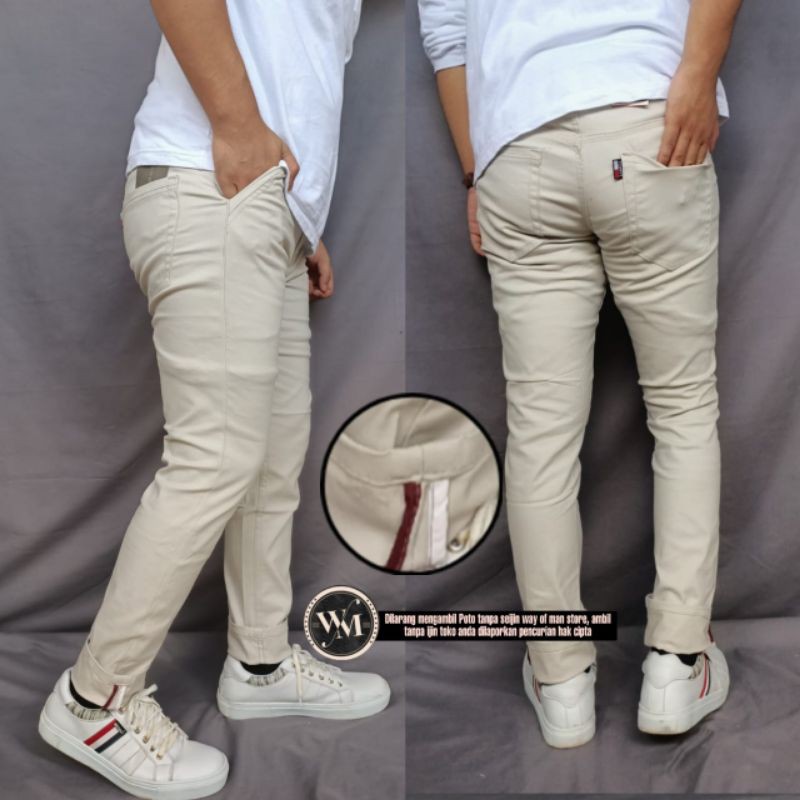 Celana Chino Cotton Twill Streatch
