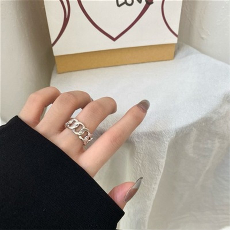 Chain Open Ring Accessories Trendy Fashion Bungee Hip Hop