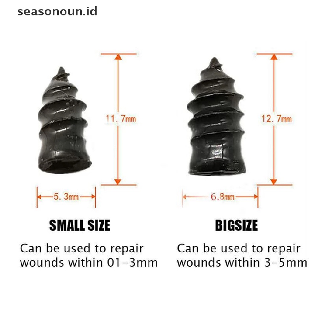 (seasonoun) 5pcs Paku Karet Untuk Reparasi Ban Tubeless Motor