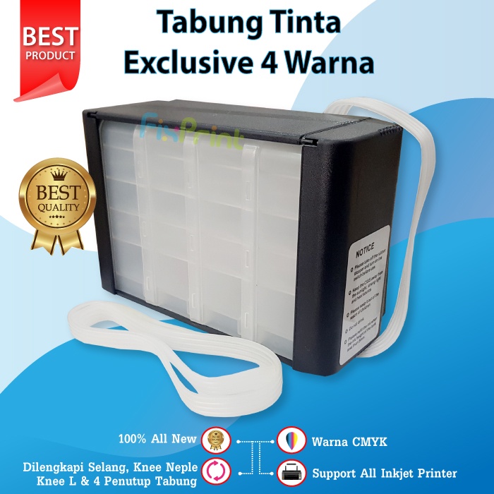 Tabung Tinta Infus 4 EXCLUSIF 100ml Printer Canon Mp287 Ip2770 MP237 MG2570S MX497 TS207 TS307