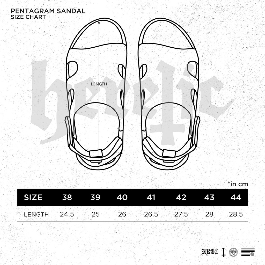 Heretic - Travelling Sandals / Sendal Travel - Pentagram