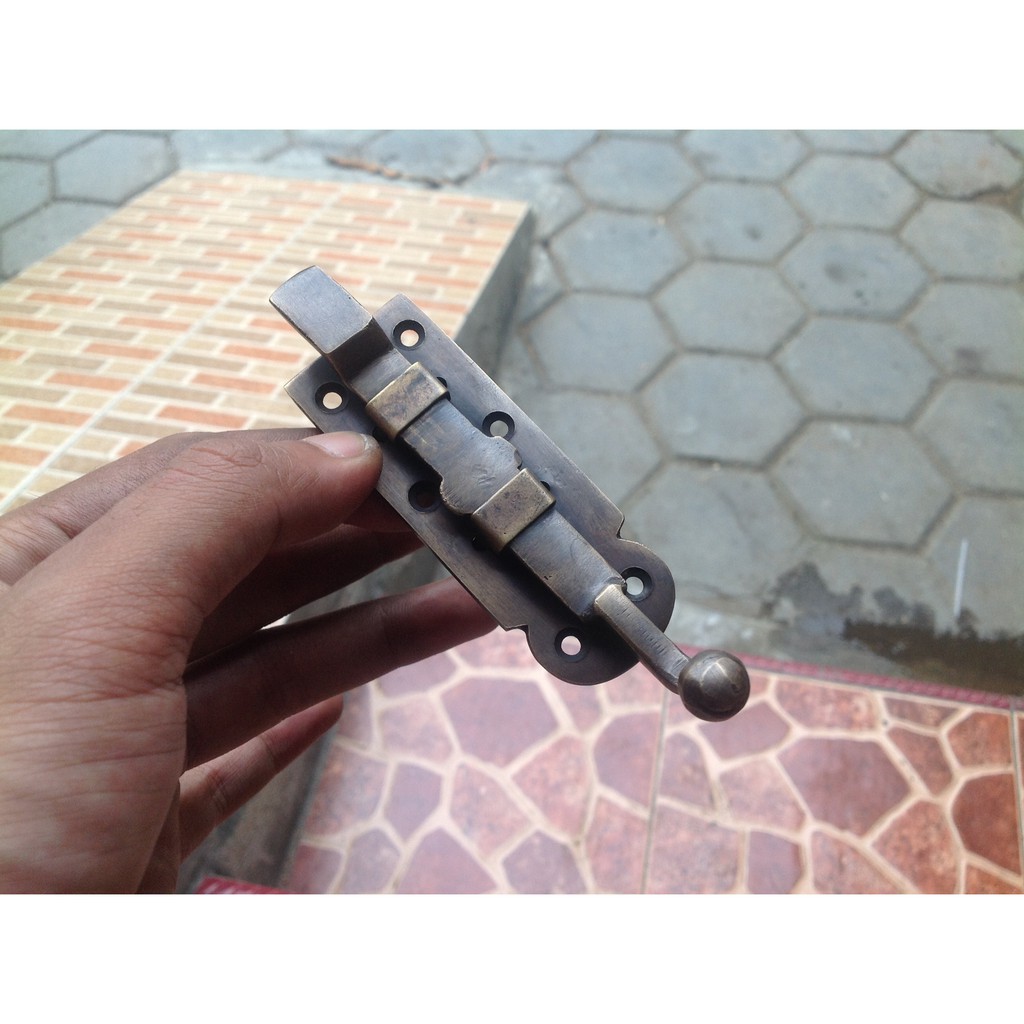 Kunci slot jendela kuningan antik Juwana