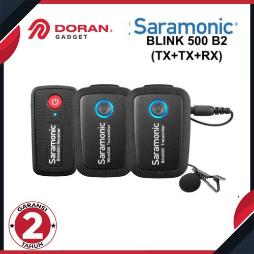 Saramonic Microphone Blink 500 B2 ( TX +TX + RX ) Wireless Mic Clip On / mikrofon bluetooth clip
