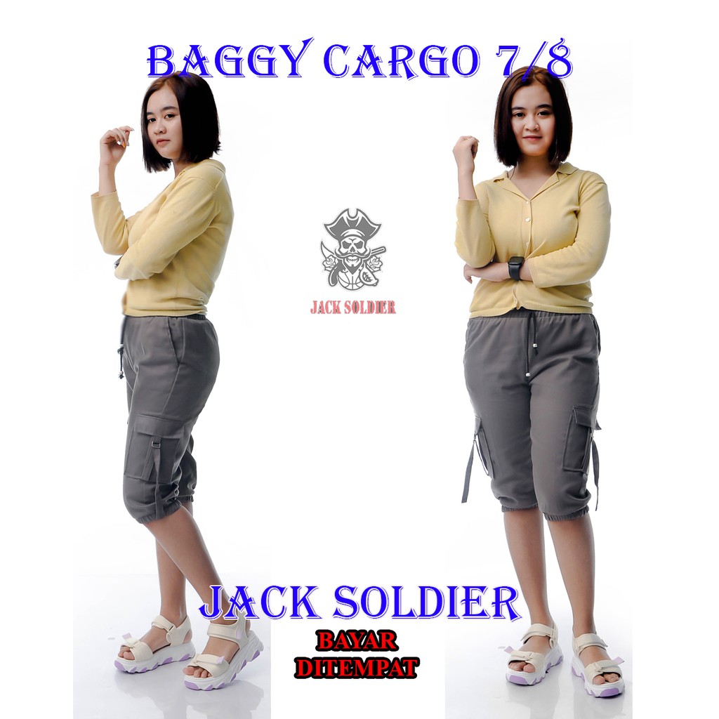 Celana pendek cargo wanita/joger cargo pendek new!!!