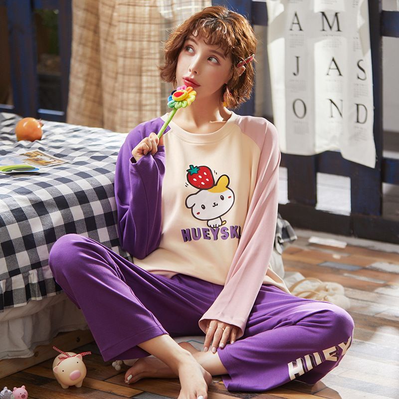 HS COD Piyama PP Kaos Premium Import Wanita / Stelan Baju Tidur Wanita Murah/ Baju tidur lengan panjang-8