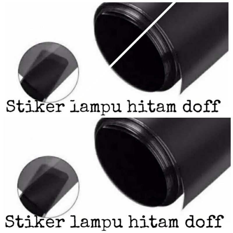 Stiker Hybrid Smoke Lampu Motor Mobil Stiker Hybrid Hitam Doff
