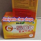 well3 c 500 extra/ ester c cni new produk isi 30.s lebih  khasiat