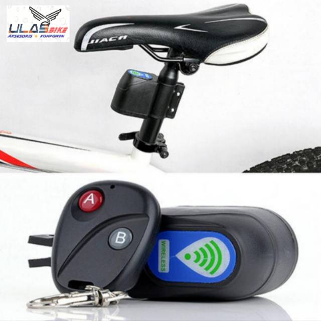 Gembok Alarm Sepeda Wireless Remote Control