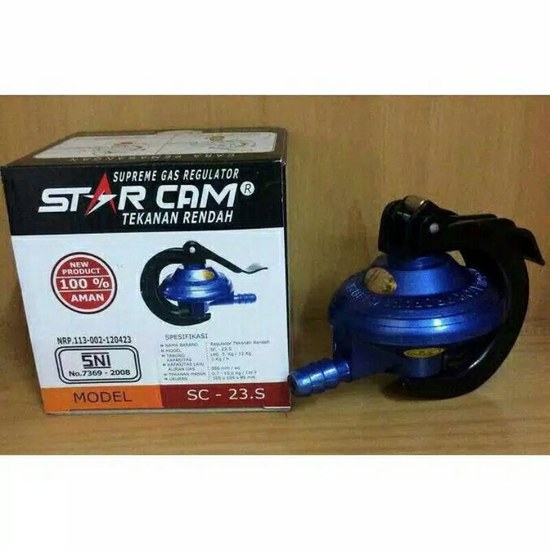 Regulator Gas Star Cam SC-T12R Non Meter BLACK SNI