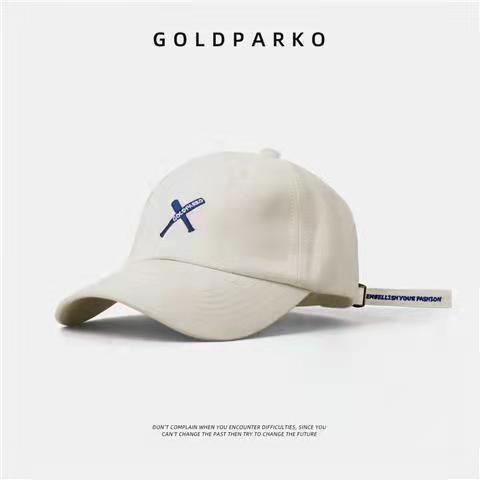 Topi Baseball Adjustable Motif Bordir GOLDPARKO Gaya Korea Untuk Pria Dan Wanita