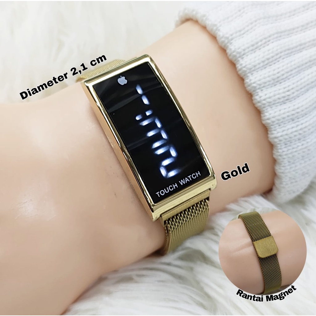 JAM TANGAN WANITA/JAM TANGAN CEWEK/JAM TANGAN MURAH/JAM TANGAN GROSIR MURAH IPHONE LED MAGNET