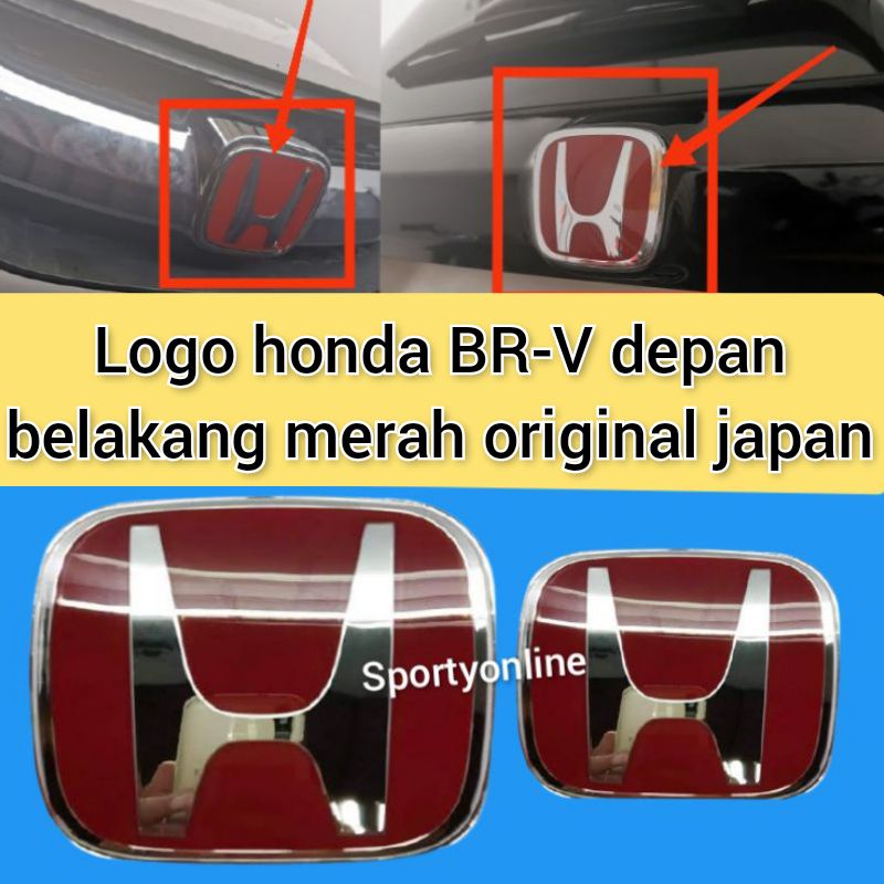 Logo honda Brv merah original