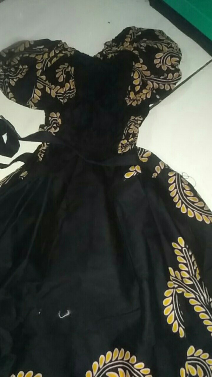 Dress Batik Gesper Anak Cewek,atasan Anak Perempuan Motif Batik,grosir Batik Murah