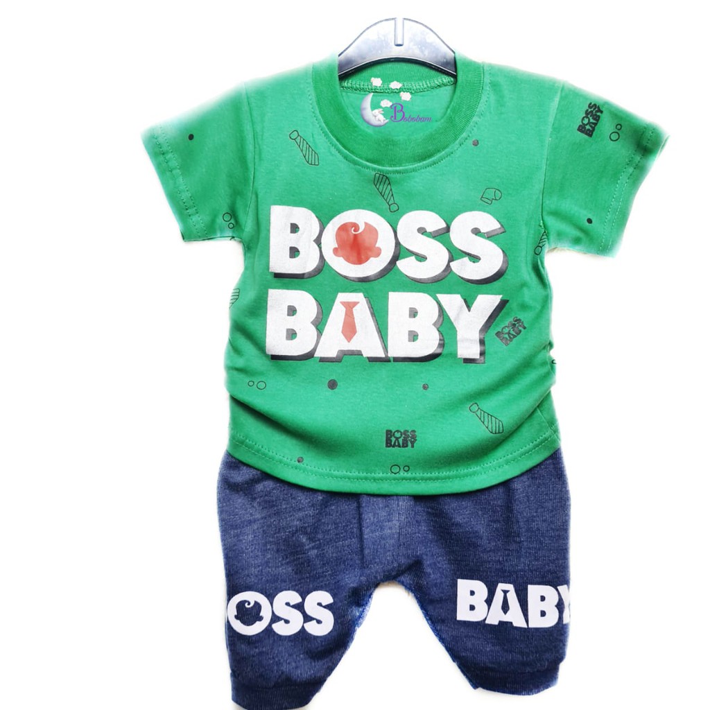 BAJU BAYI  BOBOBAM KAOS B0SS BABY SETELAN ANAK LAKI-LAKI / SETELAN ANAK HARGA GROSIR