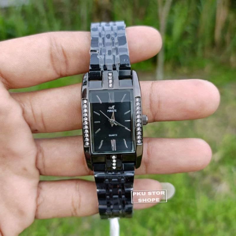 Jam Tangan Wanita Fashion Rantai Stainliss Jam mewah Formal Permata Anti Air || Jam Tangan Wanita murah || Jam Tangan Wanita Analog Quartz