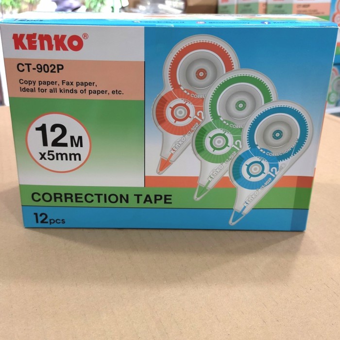 

Jual Kenko Correction Tape 12M Ct 902P (12Pc) Tip X 12 Meter Tipe Ex Roll Sale!!!