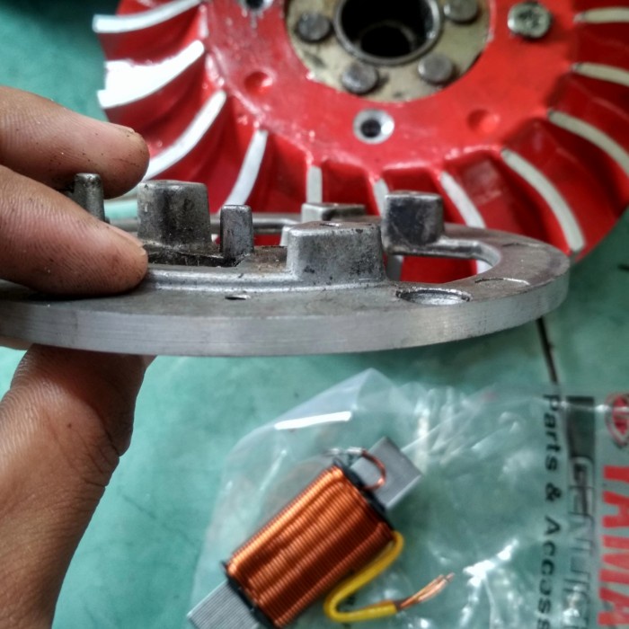 Jual pengapian vespa set vesking (magnit RX King) - pengapian vespa