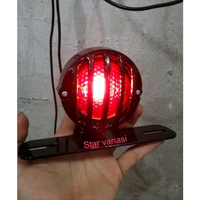 LAMPU STOP Bulat JAPSTYLE GRILL TRALIS STOPLAMP CUSTOM CAFERACER