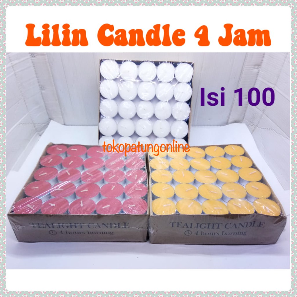 Lilin Candle Aromatheraphy Premium 4 Jam Merah