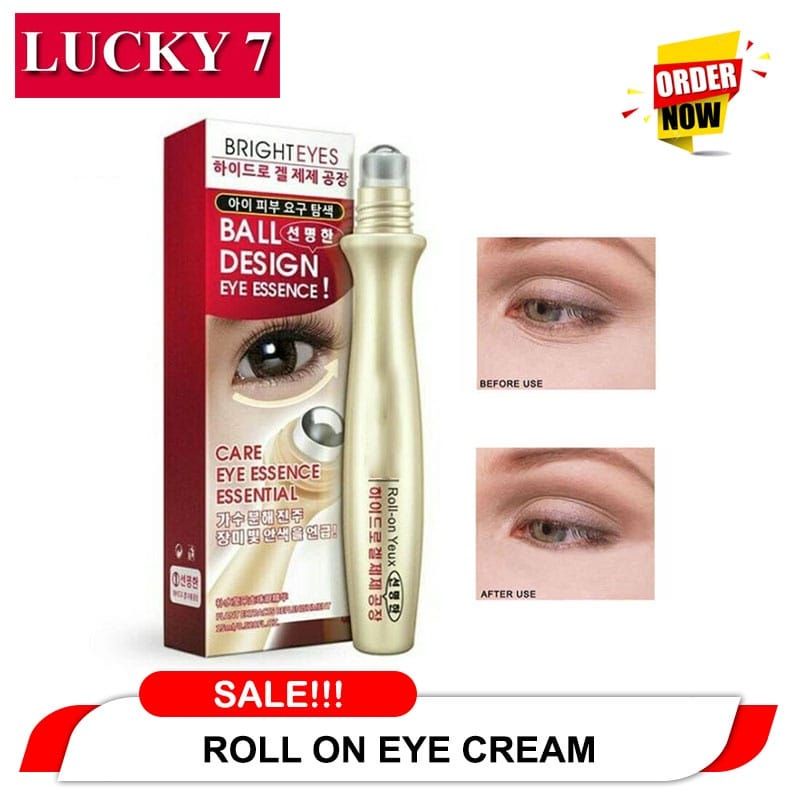 DE3 Bright Eyes Roll On Serum Menghilangkan Kantong Mata dan Mata Panda &amp; Kerutan Mata