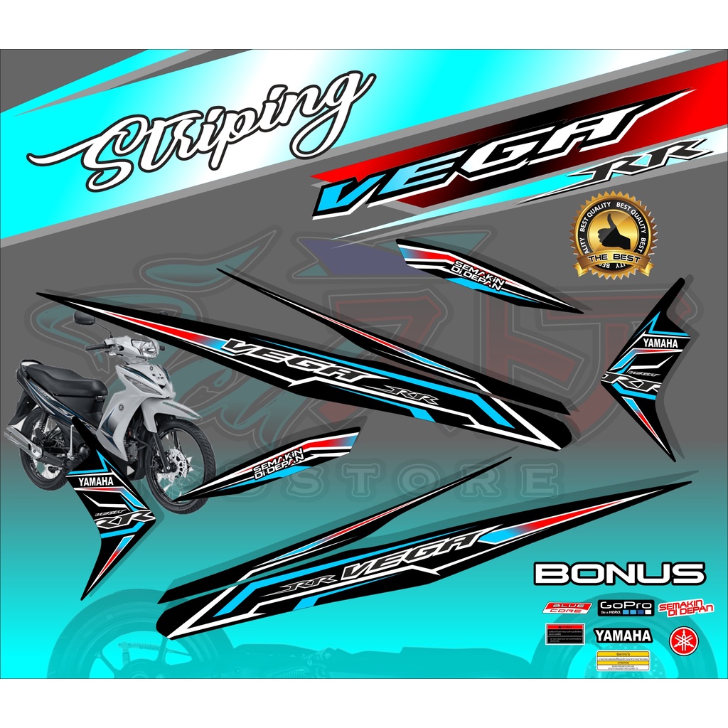 Sticker Variasi Vega RR / icdstore / Striping Vega / Vega RR / RR /Yamaha Vega /Sticker Variasi Vega
