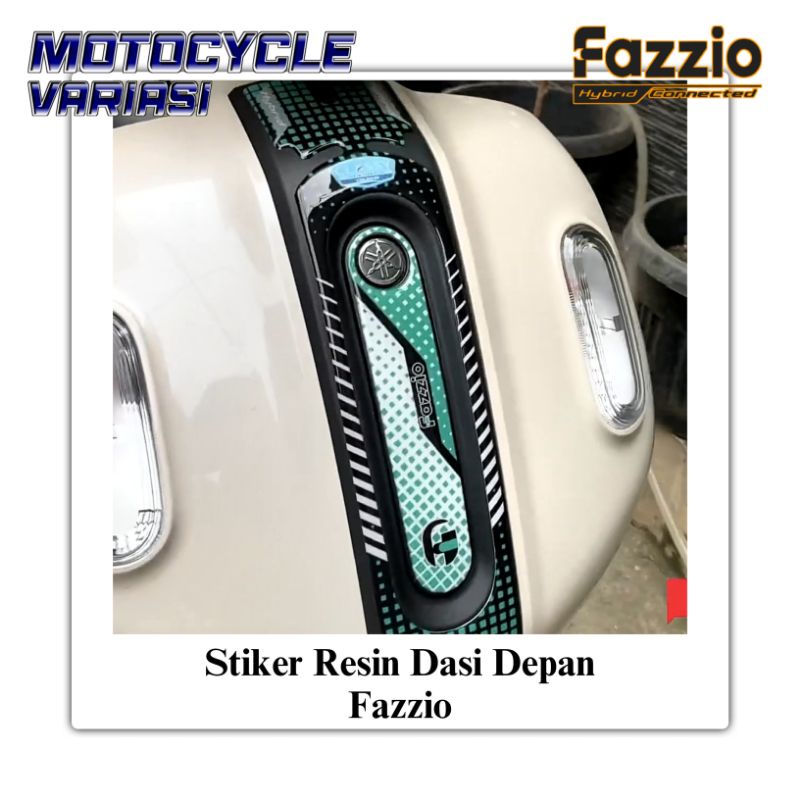 Motopad27 Stiker Dasi Depan Fazzio Stiker Fazzio Premium