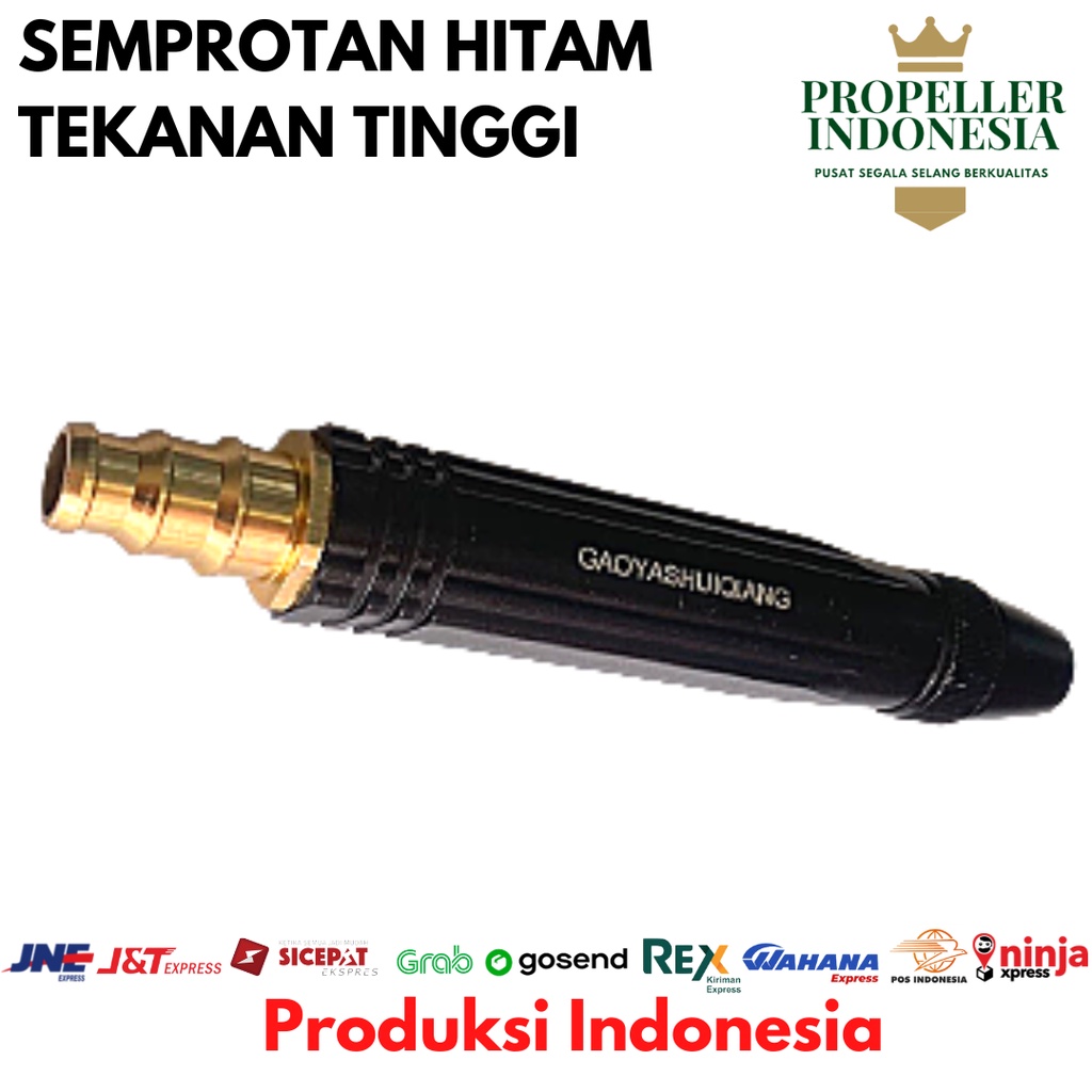 Semprotan Cuci Motor Mobil Tekanan Tinggi Hitam Semprotan 1/2-3/4 Inch