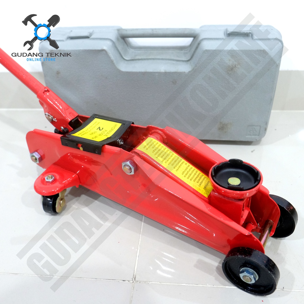 Dongkrak Buaya DONGWA 2 Ton / Dongkrak Mobil 2Ton BRANO - Hydraulic Trolley Jack Mobil 2T