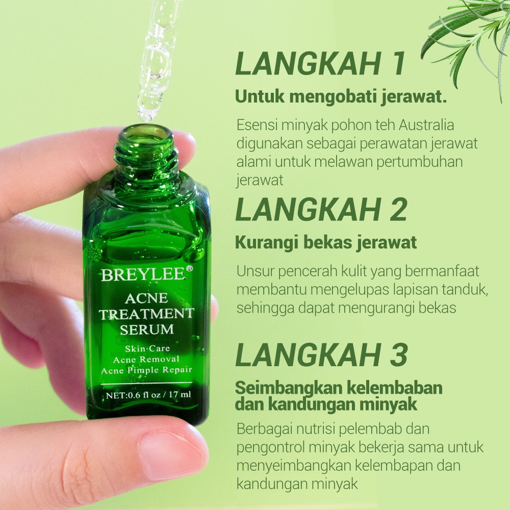 ALLPHV BREYLEE Acne treatment serum &amp; acne patch jerawat Kit Pemulihan penghilang jerawat Menghilangkan jerawat