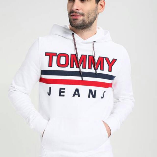 tommy jeans white hoodie