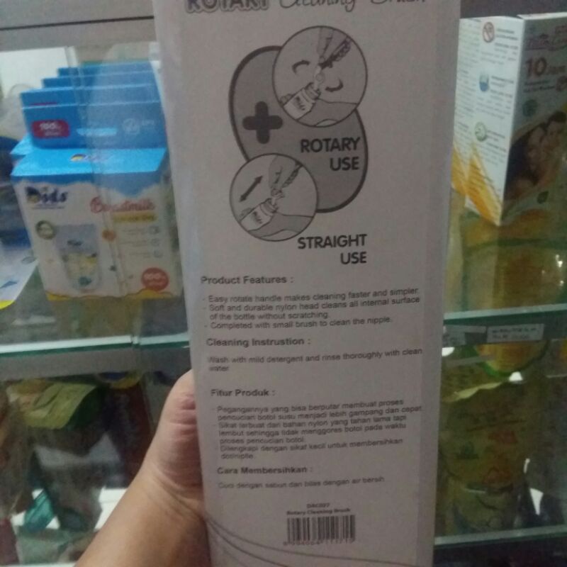 Dodo Rotary Cleaning Brush Sikat Cuci Botol Dot Putar dan Nipple Dot Bayi