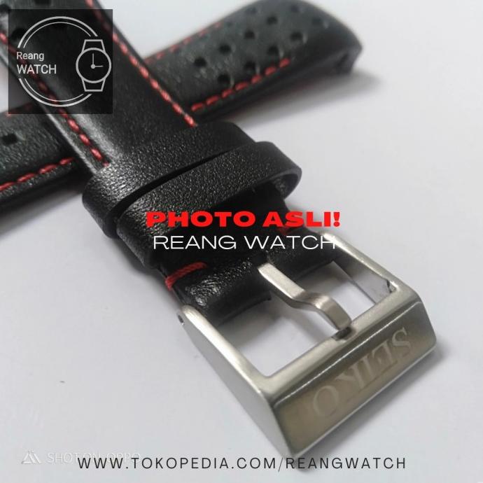 Strap Tali Jam Tangan Kulit Seiko Sportura Barcelona Super Premium Terbaru