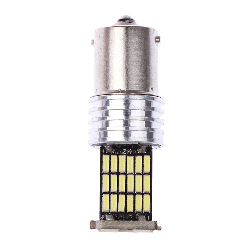 (LUCKID) 2pcs Lampu Rem LED Canbus 1156 15smd BA15S P21W 6000K High Power Warna Putih Untuk Mobil