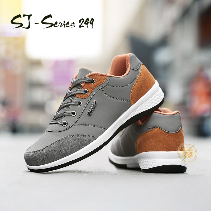 [MONA] (FREE BOX)  Sepatu Sneakers Pria Casual Trendy Kualitas Import Premium - 249