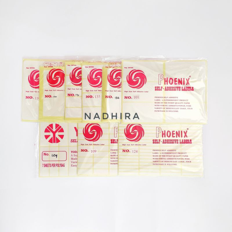 

LABEL PHOENIX/STIKER PUTIH
