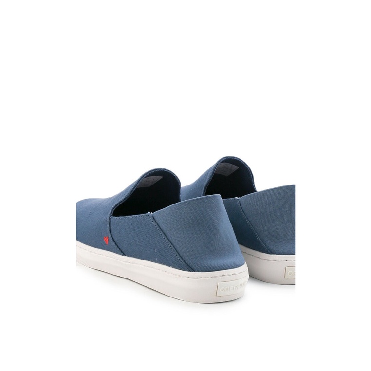 SEPATU SLIP ON OBERMAIN PRIA ORIGINAL CASUAL BRANDED ASLI BIRU OM10