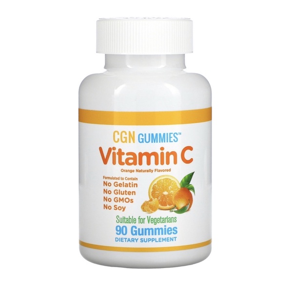 CGN Vitamin C gummies natural orange flavor 90 gummies